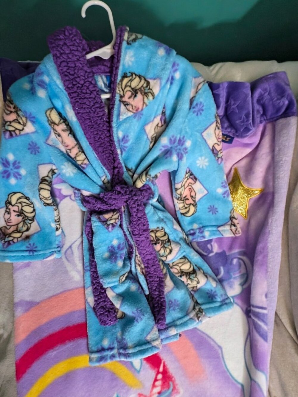 Bedtime Bundle house coat and mermaid unicorn sleeping bag tail